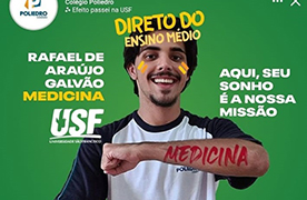 Aprovações 2021: do Ensino Médio direto para a faculdade