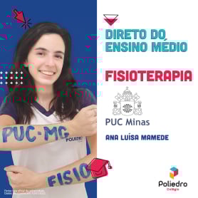 Aluna do Poliedro aprovada em fisioterapia